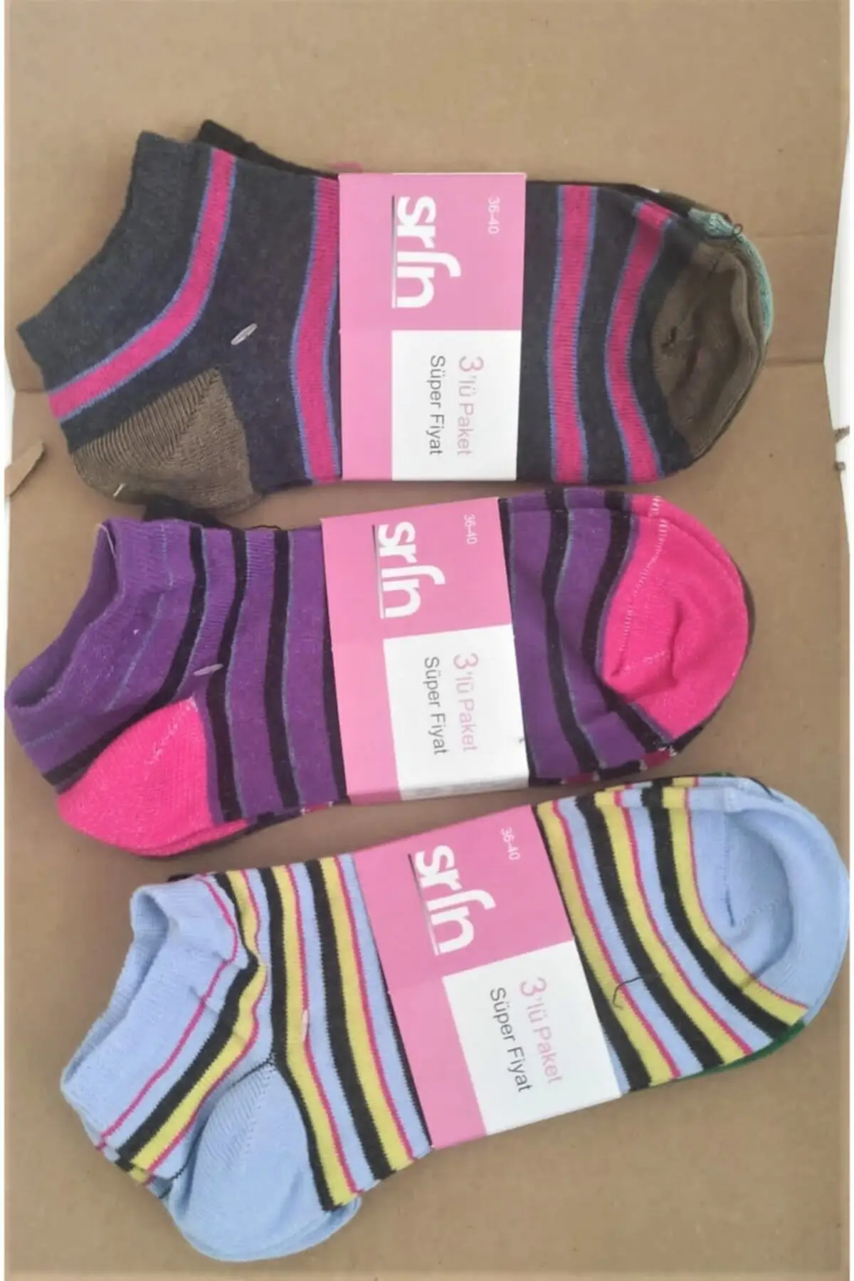 

SRFN 9 psc. Women booties socks hash color (36-40)