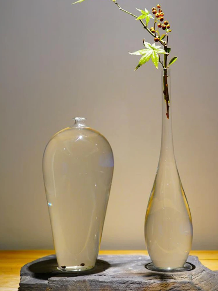 

Japanese Vase Transparent Zen Realm New Chinese Home Decoration Ornament Flower Arranger Water Culture