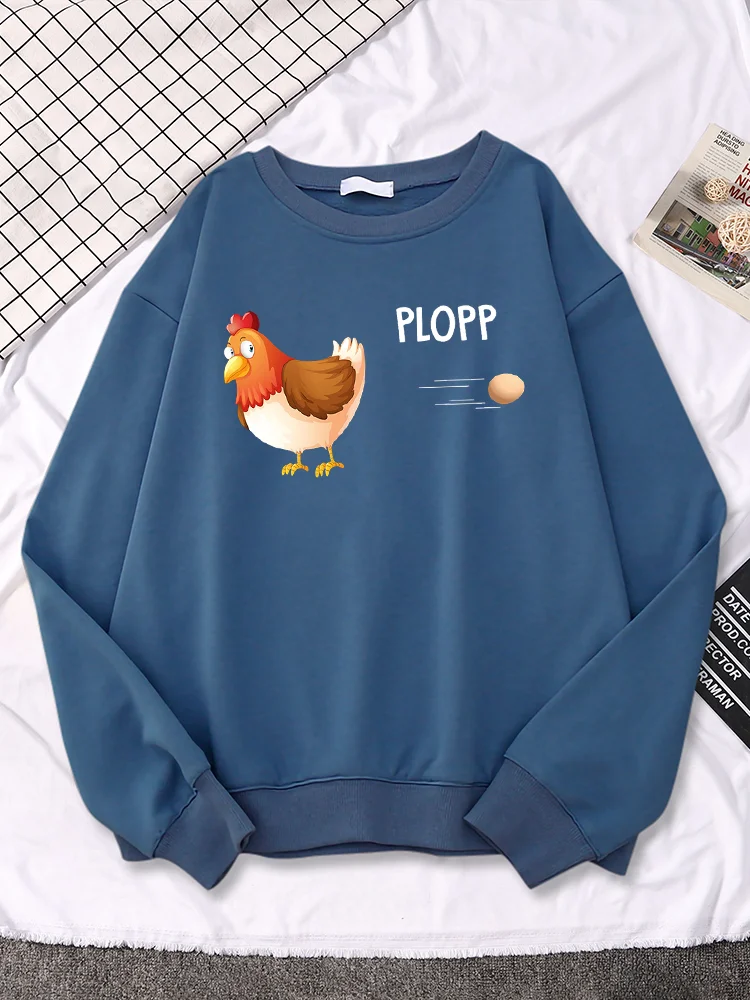 

Женский пуловер с капюшоном, круглым вырезом и длинным рукавом