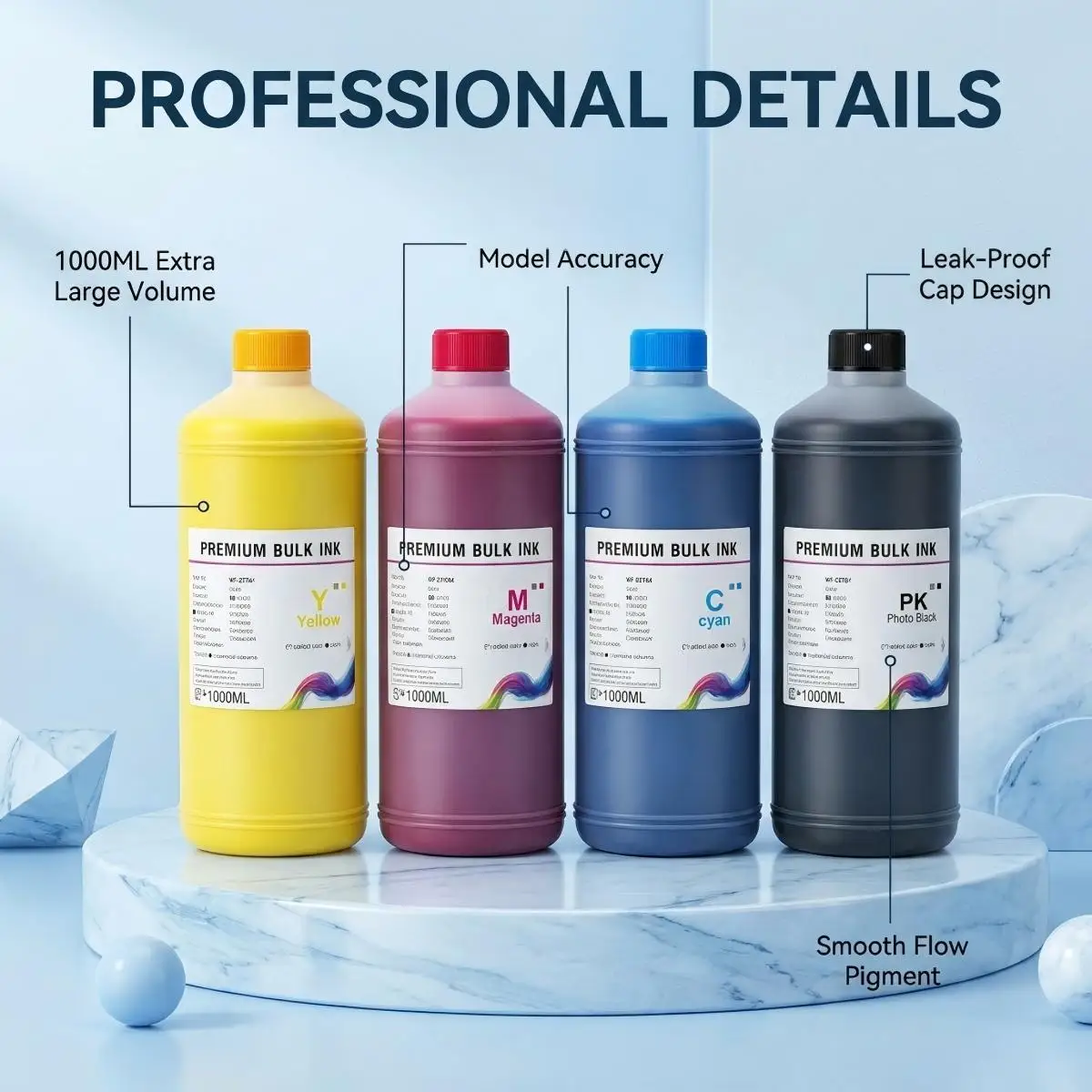 Фото Высокоскоростные пигментные чернила для принтеров Epson WorkForce WF-C878R WF-C879R C878R C879R, 1000 мл, T05A1 T05A2 T05A3 T05A4 №3