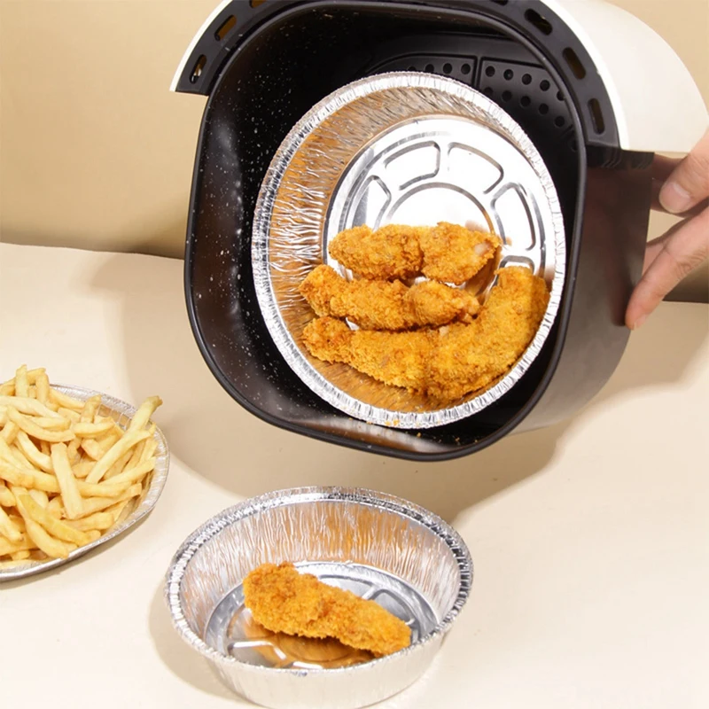 ABHG 50 шт. бумажный коврик для фритюрницы оловянная фольга выпечки алюминиевая