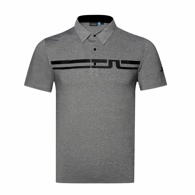 New Summer Golf Men's T-Shirt Breathable Quick-Drying Sports High-Quality Loose Elastic POLO Shirt Moisture-Wicking Short-Sleeve