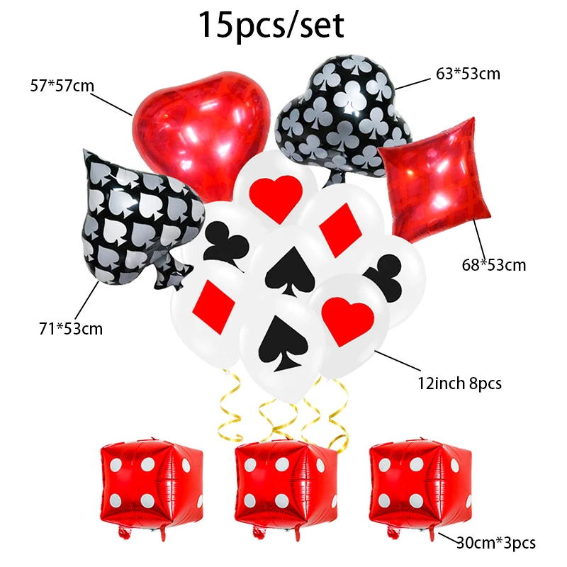 

Набор декора для вечеринки в стиле казино JOYSEVEN