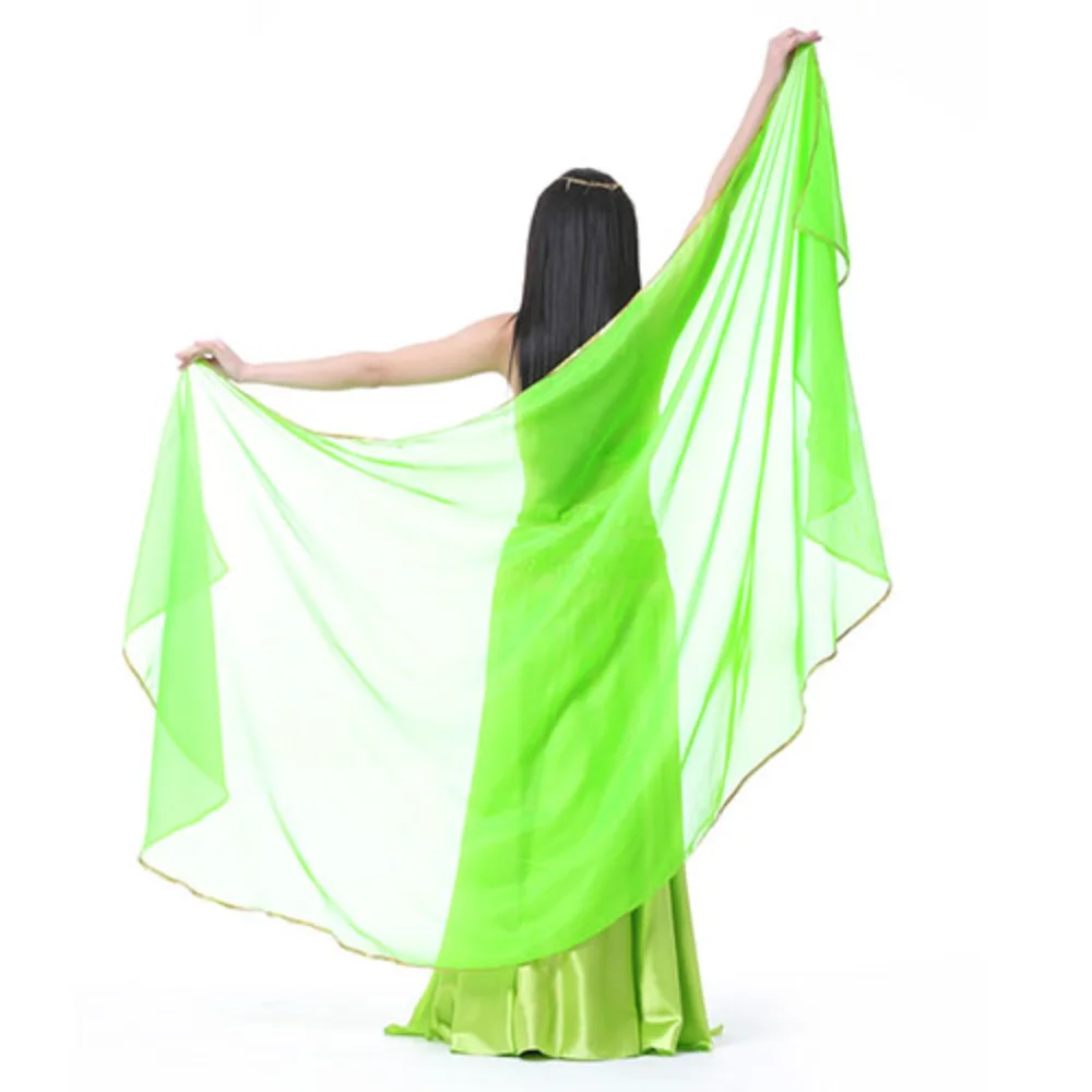 

Meqeiss 1pcs free shipping woman belly dancing chiffon veil Dance Dancing Costume Chiffon Shawl Veil 250*120CM