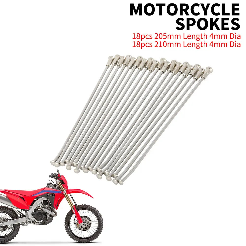 

36 Шт. Стальных Спиц Для Мотоциклов И Кроссовых Мотоциклов, Диаметр 205 Мм/210 Мм