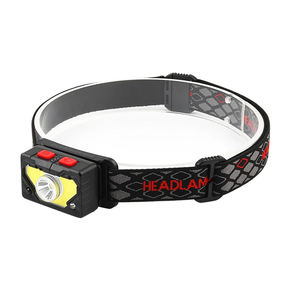 

COB Head Lamp with Built-In Battery USB Headlamp Camping Hunting Head Lamp