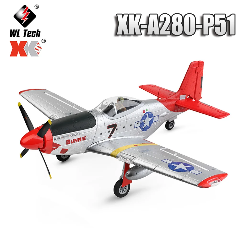

Новинка WLtoys XK A280 RC самолет P51 симулятор истребителя 2,4G 3D6G режим самолета со светодиодным прожектором самолет игрушки для детей подарок