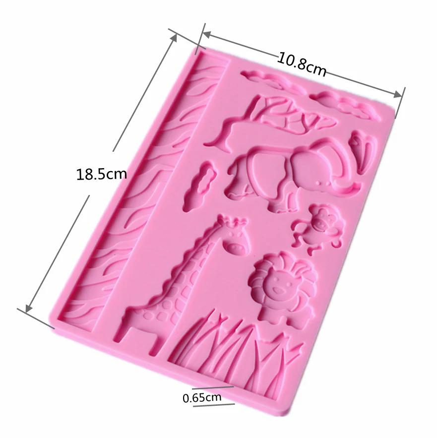 

3D Animal Shape Embossed Silicone Mold Collection Chocolate Cupcake Fondant Pastry Mould Diy Cake Decoration Baking Clay Tools