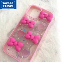 takara tomy 2022 new hello kitty for iphone 6s78pxxrxsxsmax1112pro12mini sticker personality epoxy anti drop phone case