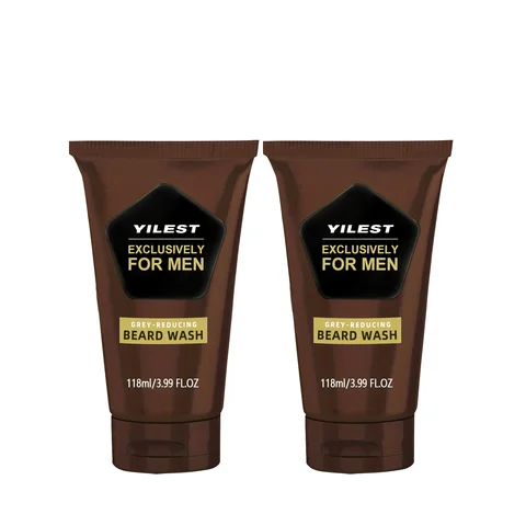 Мужской крем-краска для бороды  для седых волос