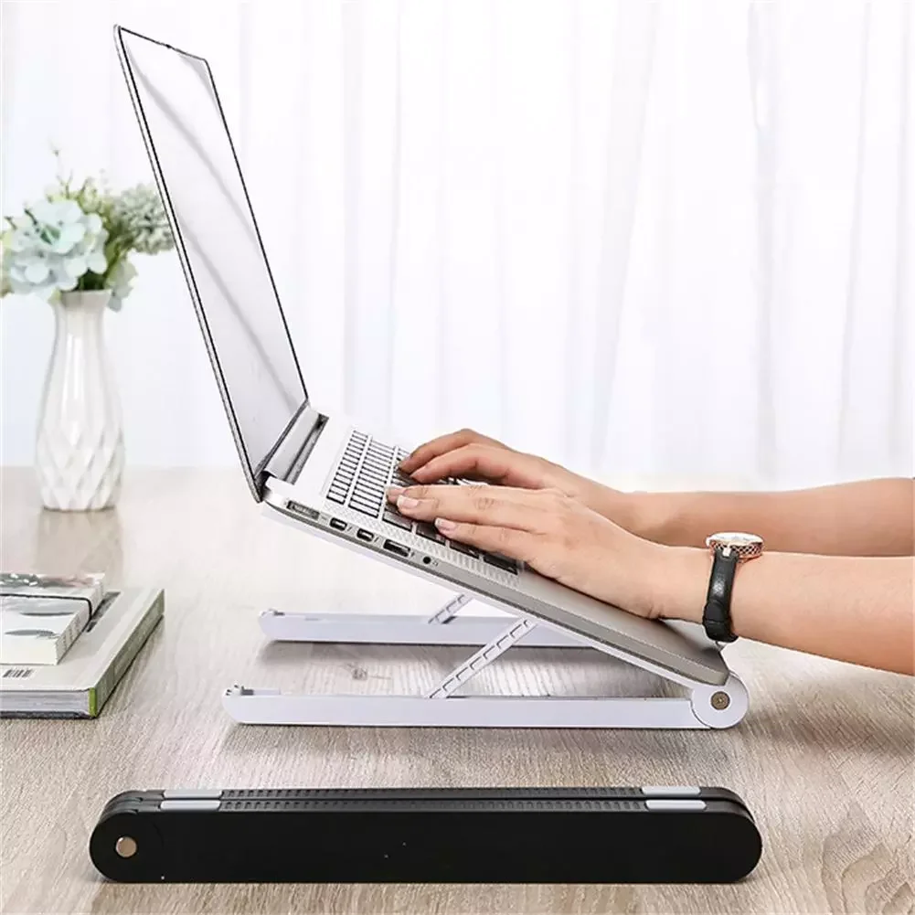 

ABS Laptop Stand Portable Foldable Six-speed Viewing Angle Height Adjustable Holder Cooler Bracket For Notebook Accessories