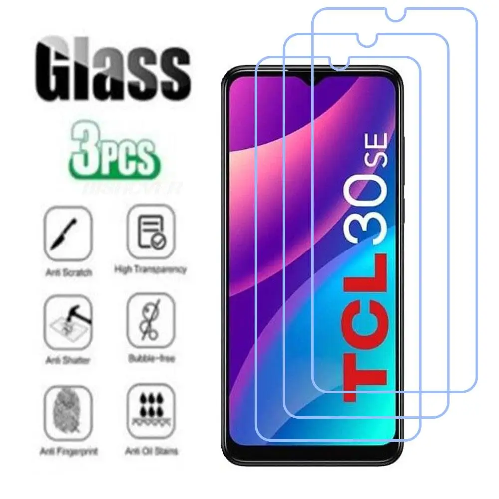 

9H Protective Tempered Glass For TCL 30 SE 6.52" 30 E 305 306 2022 Phone Screen Protector Protection Cover Film