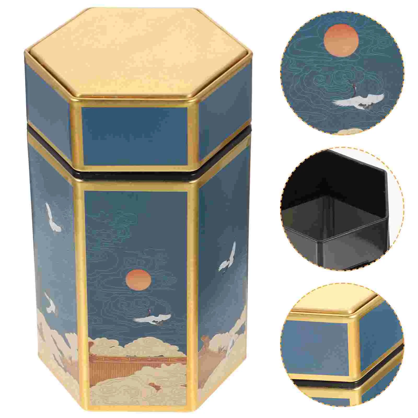 

3 Pcs Storage Tin Can Tea Jars Leaves Holder Mini Containers Home Organizers Snack Cookie Sealed Tanks