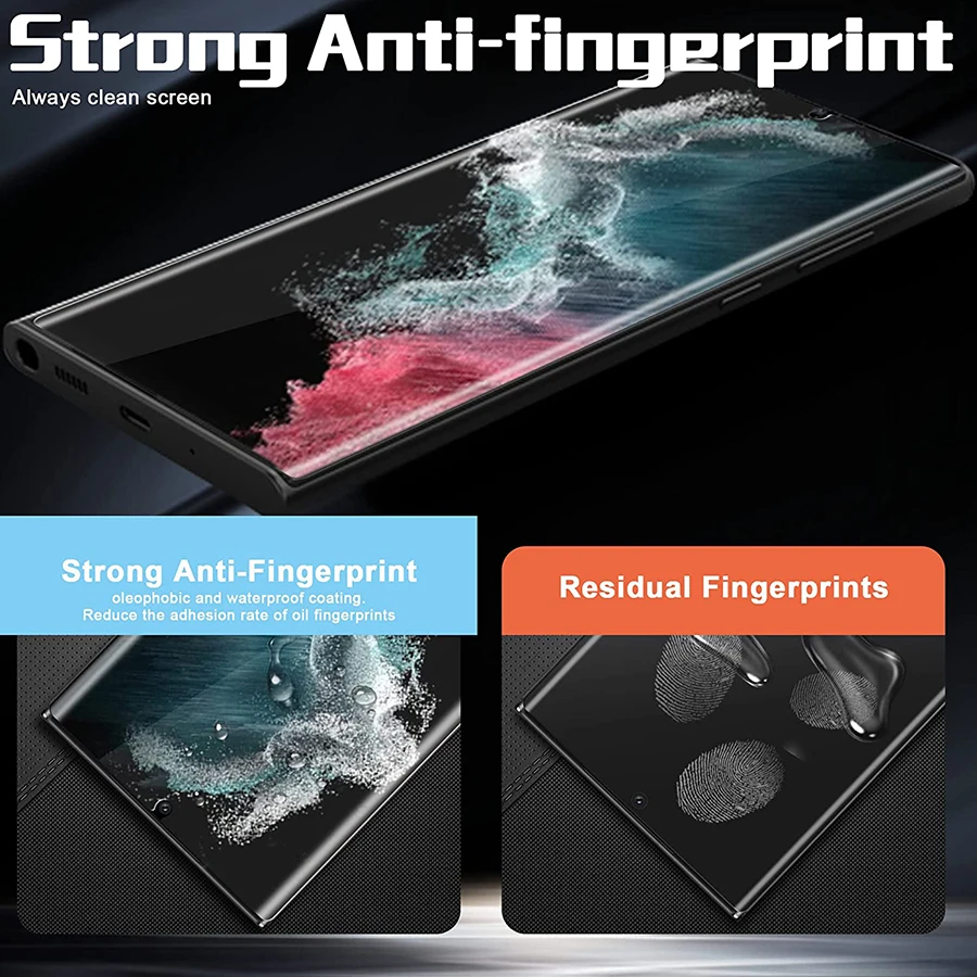 9D Soft Silicone Clear Hydrogel Film For Samsung Galaxy Note 20 Ultra S23+ S23 Ultra A52s A72 A51 A71 A54 TPU Screen Protector