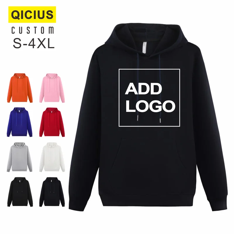 Cheap Custom Embroidery Solid Color Sweater Tops Autumn And Winter Women's Loose Hoodie Full Sleeve Couple Suit Group Suit