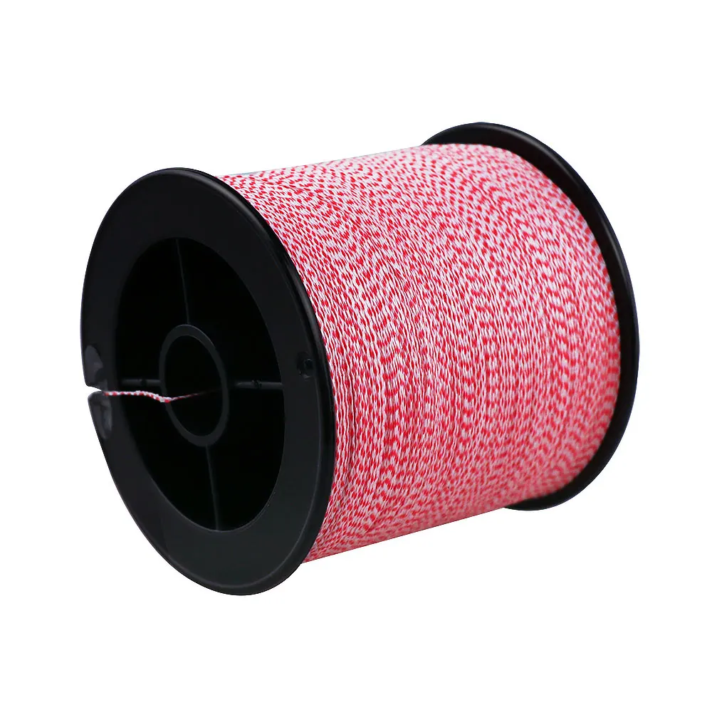 Never faded red and white braided fishing line 4Strand 2-100LBS 500m 1000m 1500m 2000m super pe wire carp fishing cord saltwater 2