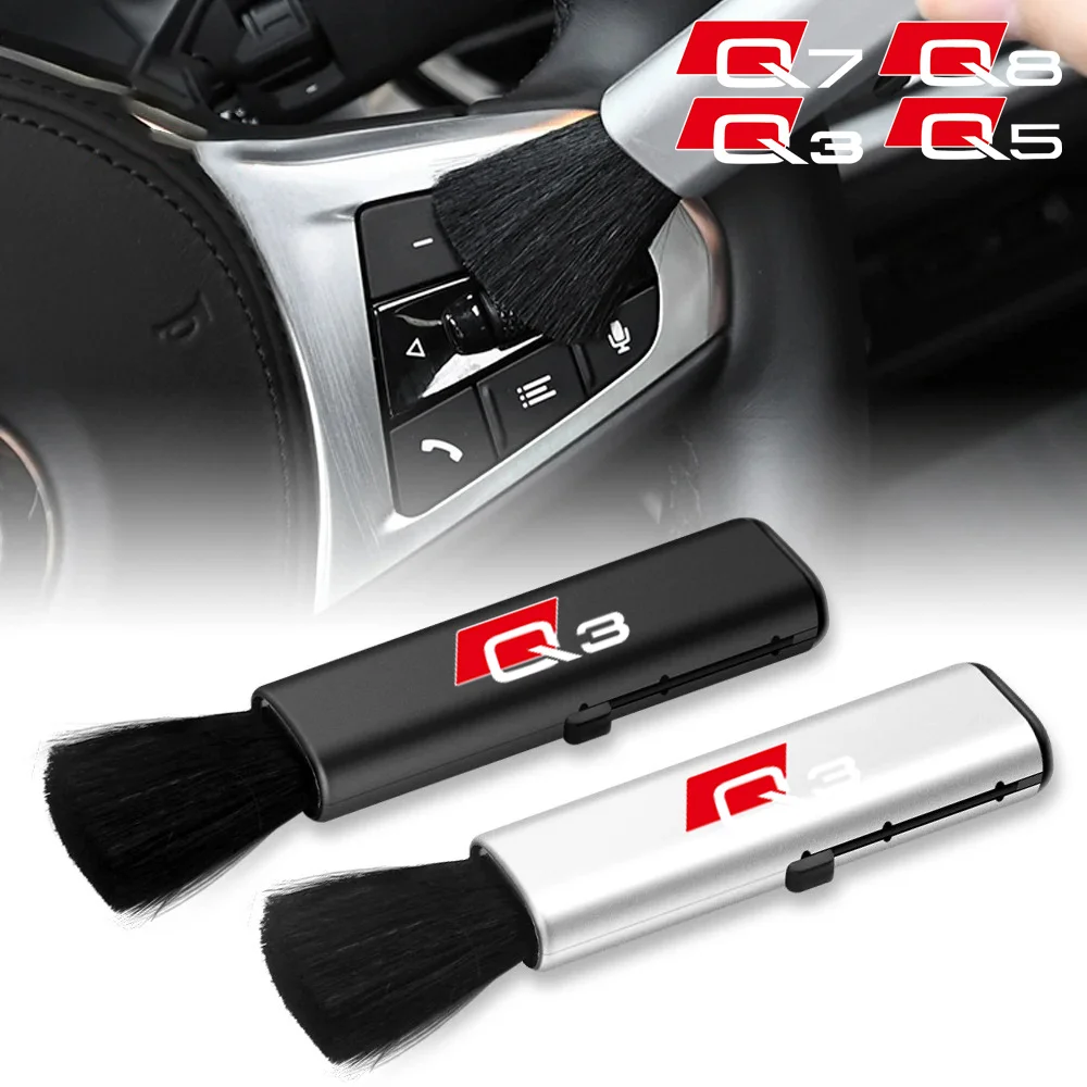 Щетка для чистки салона автомобиля мягкая щетка воздуховода Audi Q2 Q3 Q5 Q7 Q8 Sline A3 A4 A6 A7