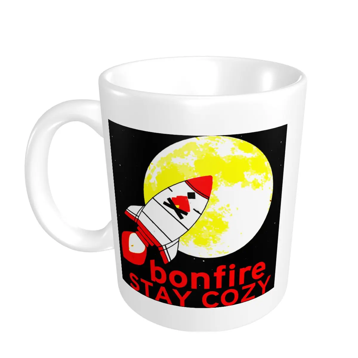 

Promo Graphic Vintage Bonfire Crypto Currency To The Moon Stay Cozy Mugs Humor Graphic Bonfire CUPS Print coffee cups