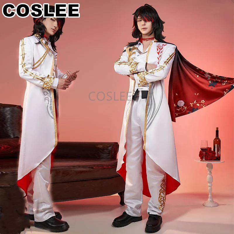 

Костюм для косплея COSLEE Vtuber NIJISANJI Luxiem Vox Akuma, костюм для игры SJ, форма для ролевых игр, одежда для Хэллоуина для мужчин, новинка 2023