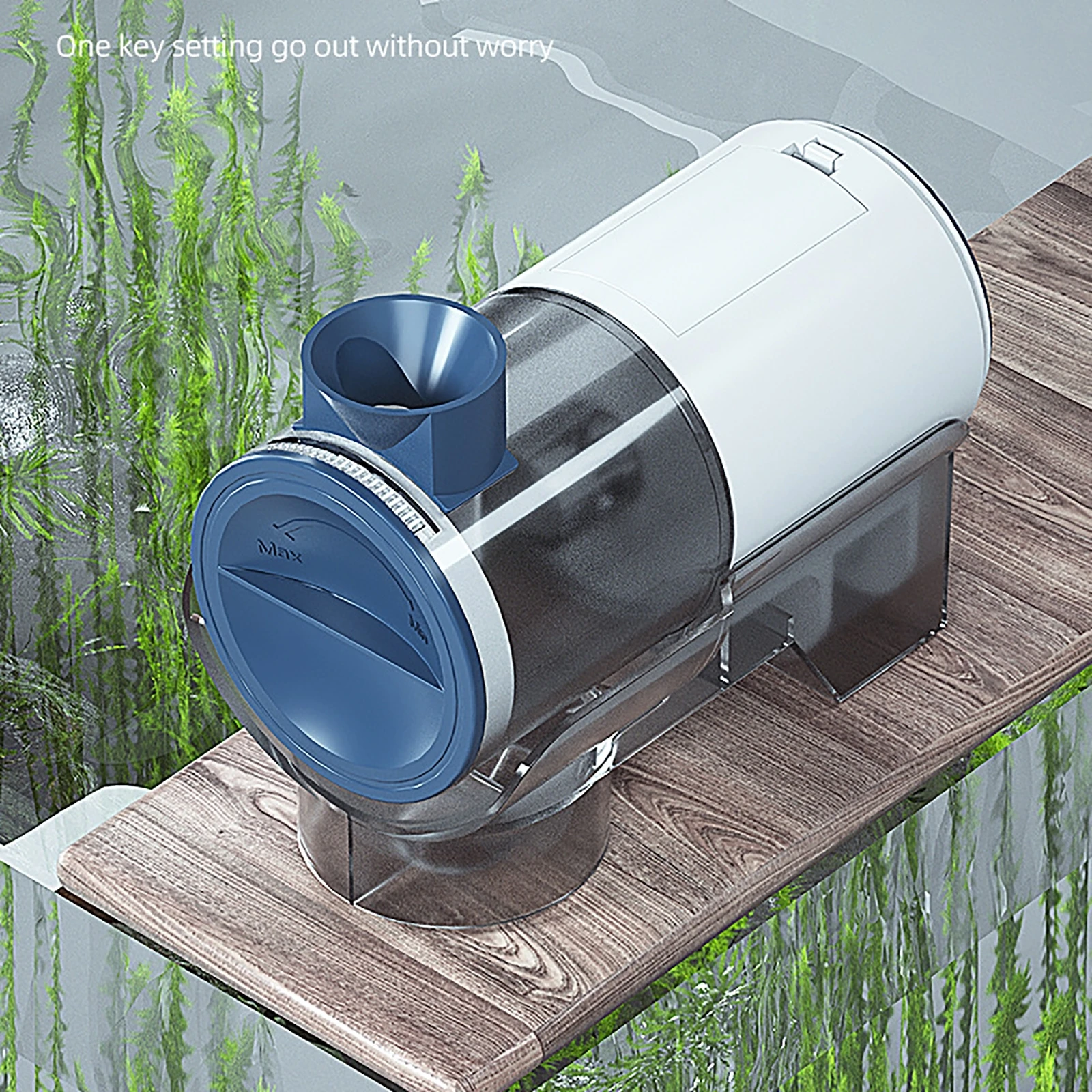 

Aquarium Smart Automatic Fish Feeder Fish Tank Timer Feeder 4 Groups Time Settings Electric Adjustable Fish Food Dispenser Tool