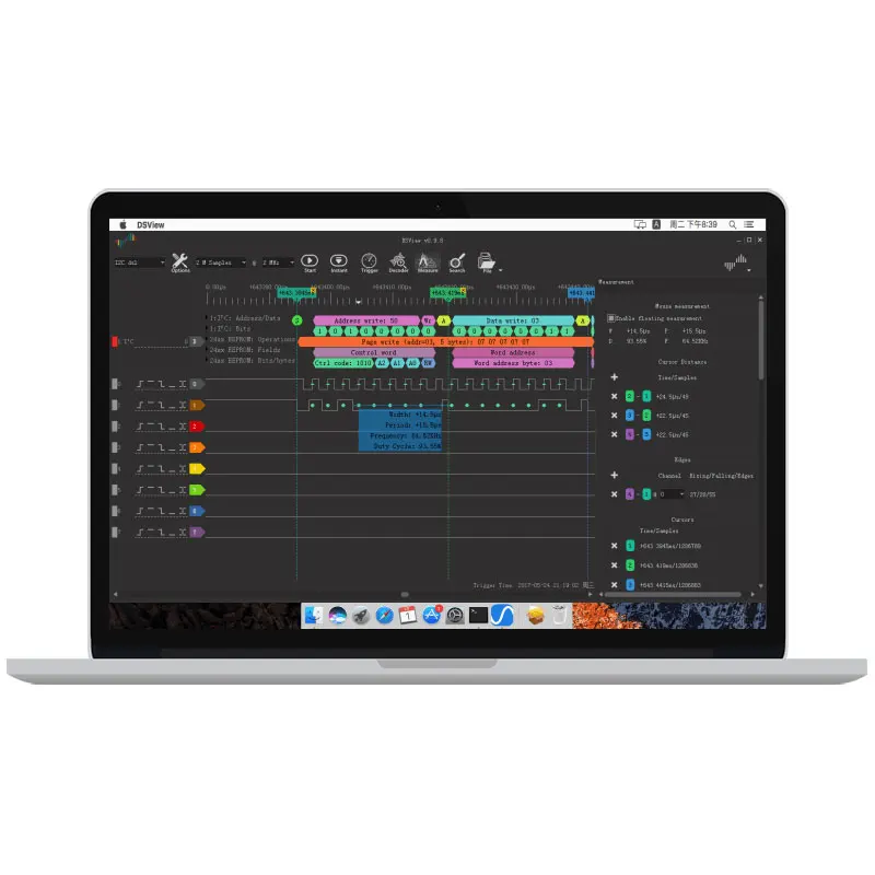 Логический анализатор DSLogic Plus 16CH с USB 2.0, частотой дискретизации 400 МГц, 256 Мбит памяти, комплект для отладки аппаратного обеспечения (art.: 3920dc6fad8f4) - 3920dc6fad8f4