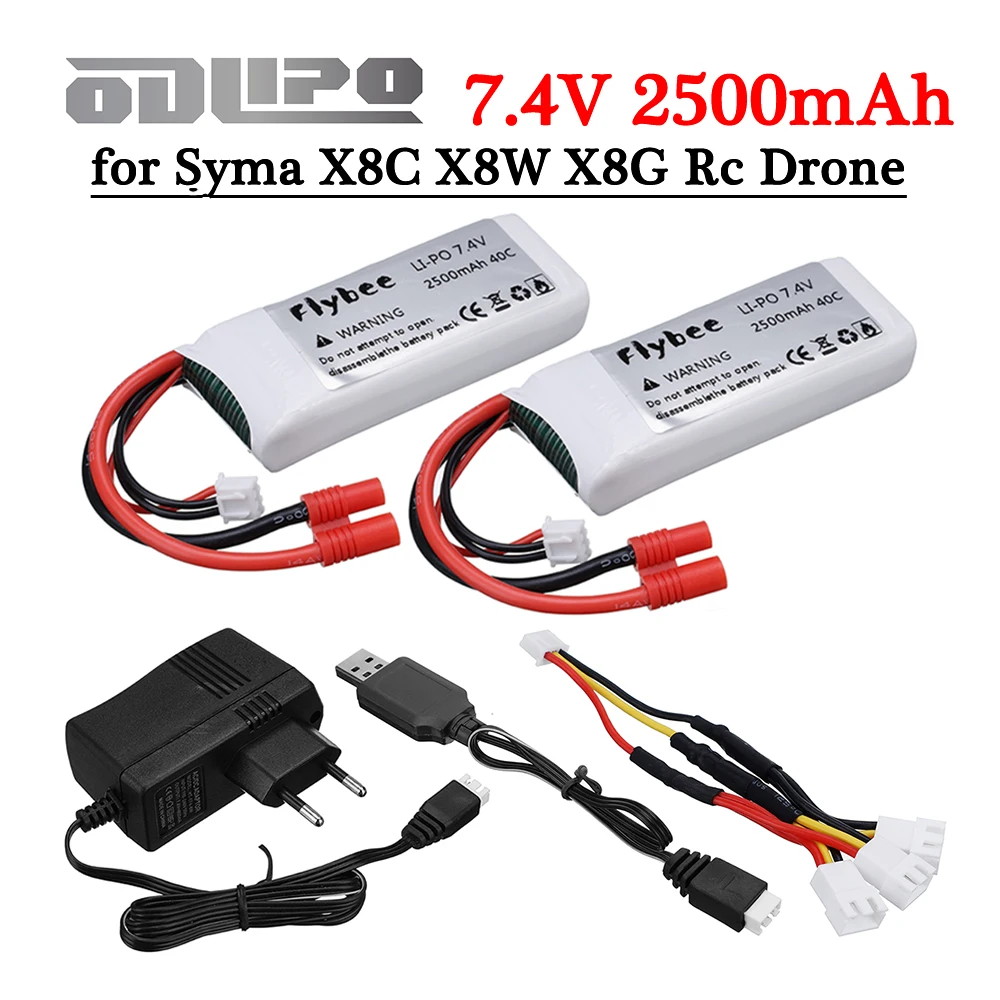 Зарядное устройство для радиоуправляемых автомобилей Syma X8C X8W X8G 12428 12423 7 4 В 2S Lipo