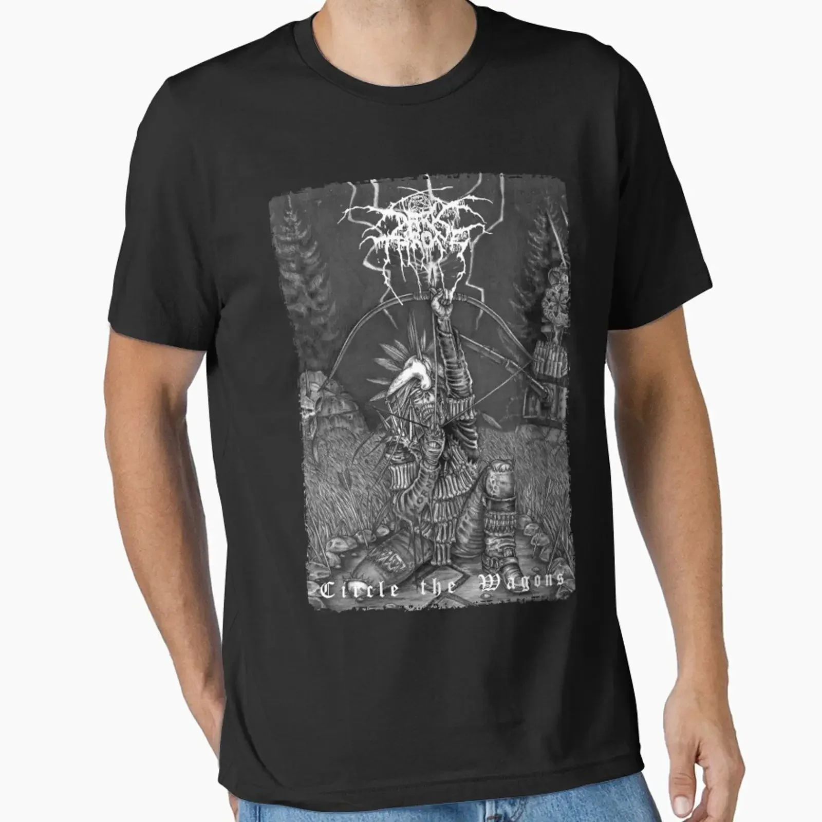 Фото DARKTHRONE THE MAGONS: винтажный повседневный топ от ndarmant, стильный, унисекс, дышащий, для повседневной носки. №1