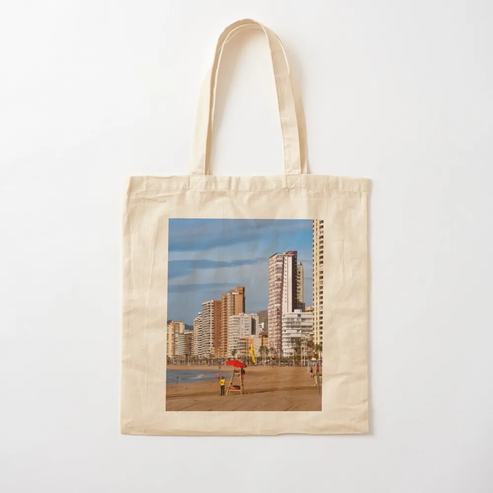 Benidorm Levante Beach Costa Blanca Испания большая сумка ручная сумка-тоут на заказ покупатель