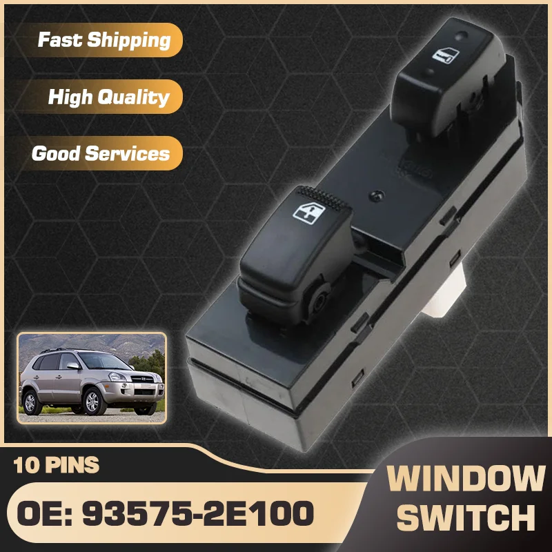 93575-2E100 переключатель стеклоподъемника пассажирского автомобиля для Hyundai Tucson MK1 JM