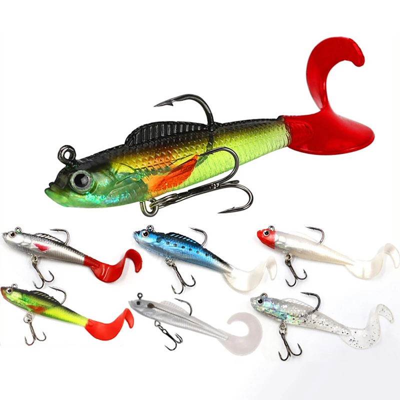 1 шт. плавающий хвост приманки для рыбной ловли джиг воблеры мягкие 90 мм 9 5 г