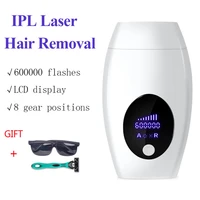 ipl laser hair removal 600000 flash epilator lcd display women men bikini epilator with quartz lamp home use womens shaver
