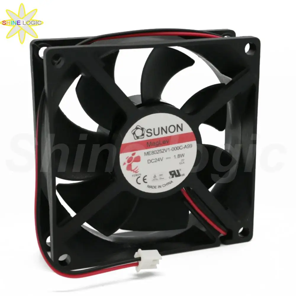 

1Pcs Brand New For SUNON ME80252V1-000C-A99 DC24V 1.8W 80*80*25MM 8025 2Pin Server Cooling Fan Cooling Fan For Welding Machine