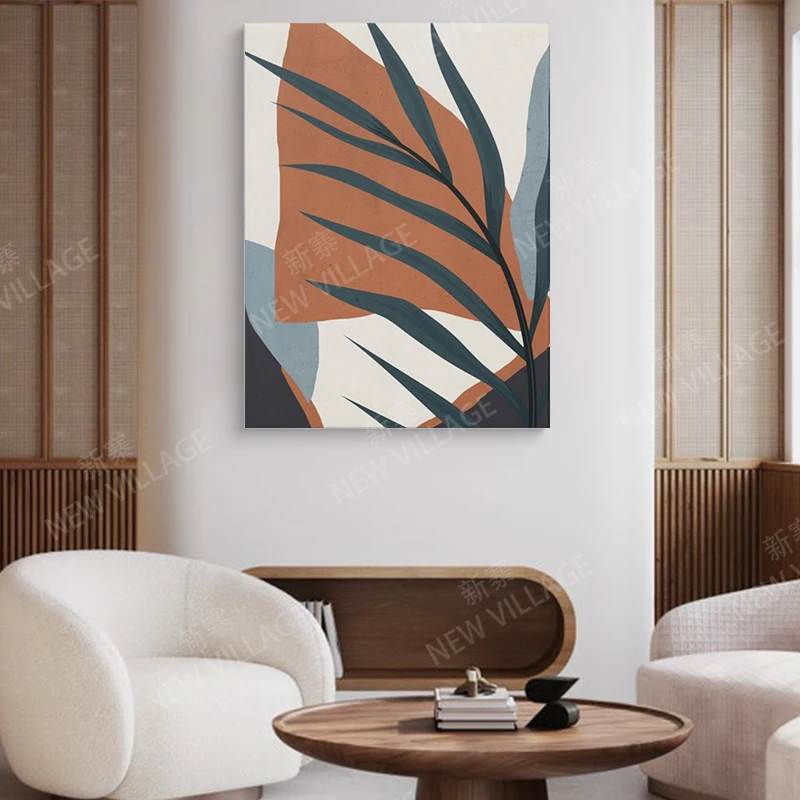 

Декоративные плакаты с листьями в стиле BOHO