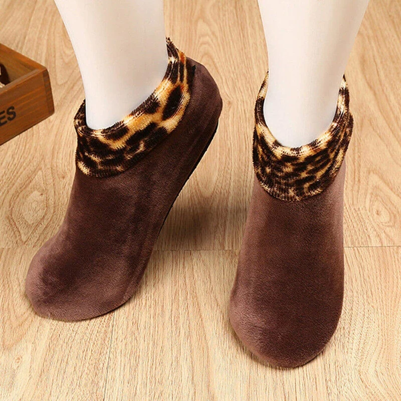 

Men Women Soft Plush Socks Thicken Winter Warm Boat Socks Elastic Non Slip Fashion Indoor Floor Socks Slipper 12 Colors