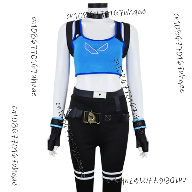 Jett Косплей Девушка Игра VALORANT Cos Костюм Лазерная Куртка Женское Пальто Парик Опора