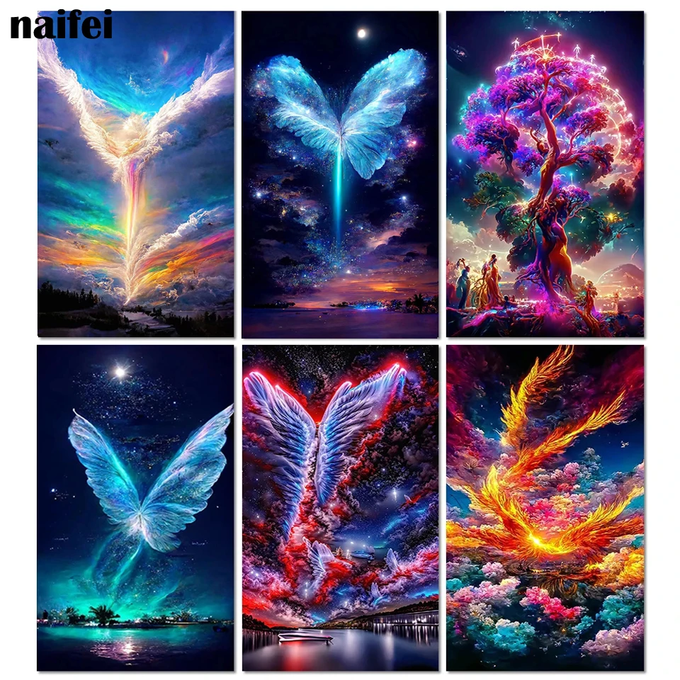 

Алмазная вышивка «ангельские крылья»