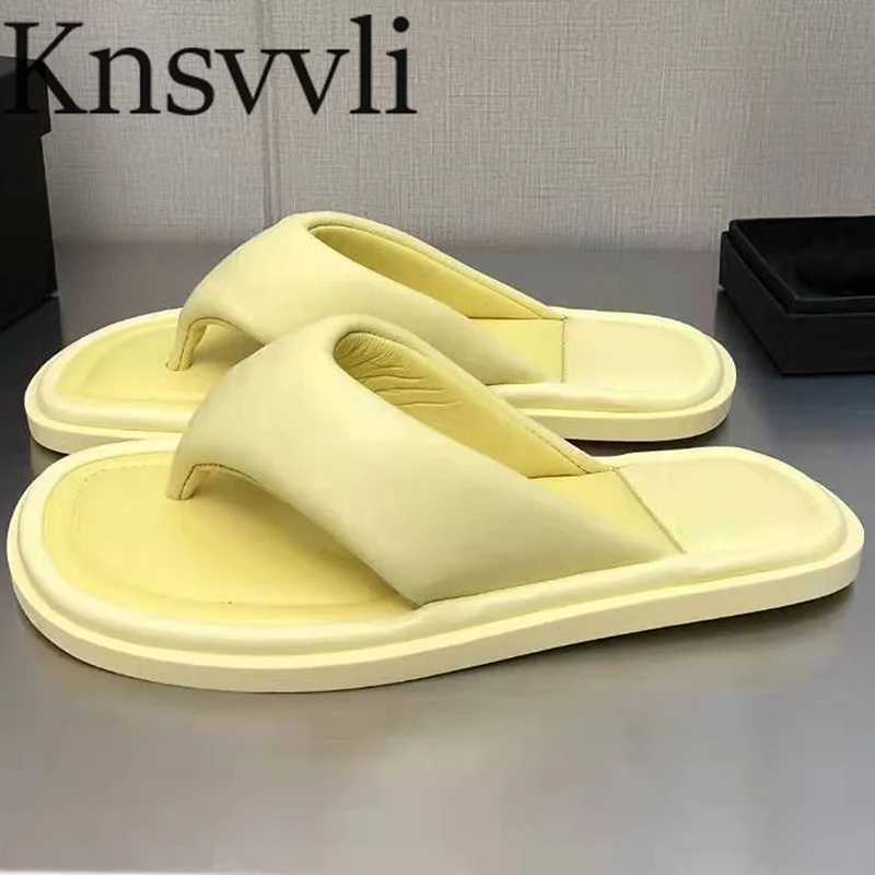 

Summer Flat Slippers Women Genuine Leather Flip Flop Slides Peep Toe Shoes Woman Comfortable Slippers Beach Walk Shoes Women