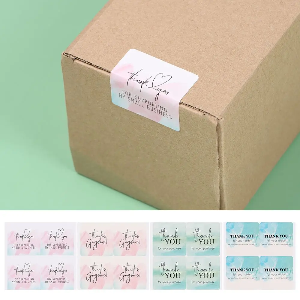 

Pink Blue Package Decoration Party Supplies Gorgeous For Supporting My Small Business Thank You Stickers Sealing Labels