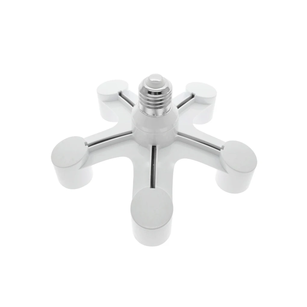

1/2/3 E27 Bulb Splitter Lamp Base Reusable Home Light Adapter Holder 1 to 5