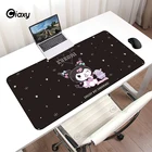 Черные коврики для мыши, компьютерный коврик для геймеров, аниме аксессуары для игровых компьютеров, Настольная поверхность для недорогих ноутбуков, мультяшный коврик для клавиатуры Kuromies