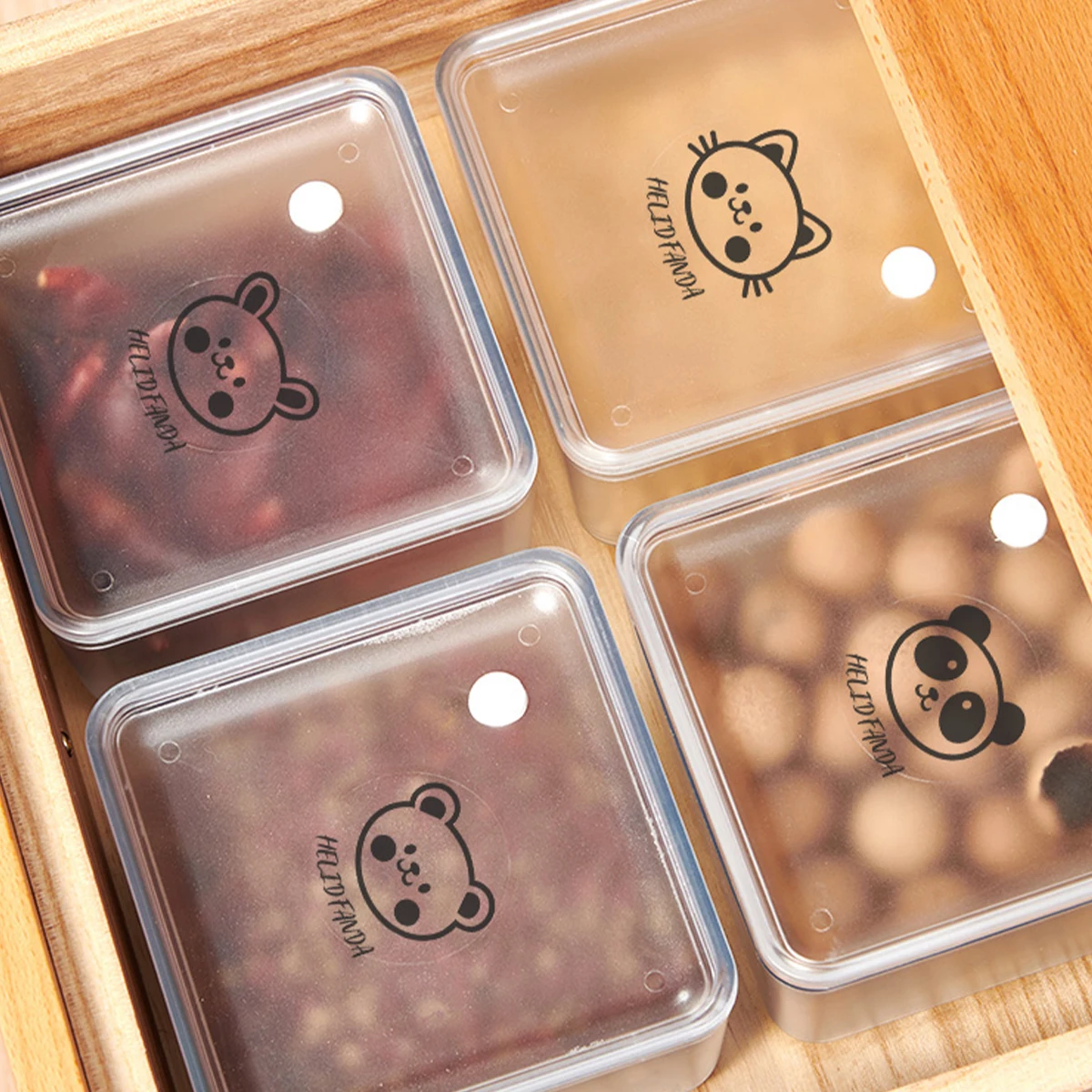 WORTHBUY przezroczysty pojemnik do przechowywania żywności ekologiczne plastikowe pudełko świeżości hermety...