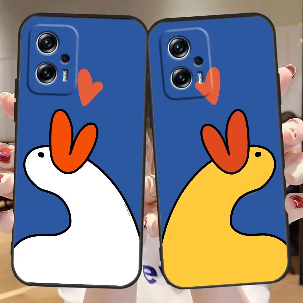 

Phone Case For Redmi Note 11 10 9T 9S 9 8T 8 7 6 5 5A 12 A1 GO Pro Aprime 5G 4G Black Soft Silicone Fundas Capa Cute GOOD Duck