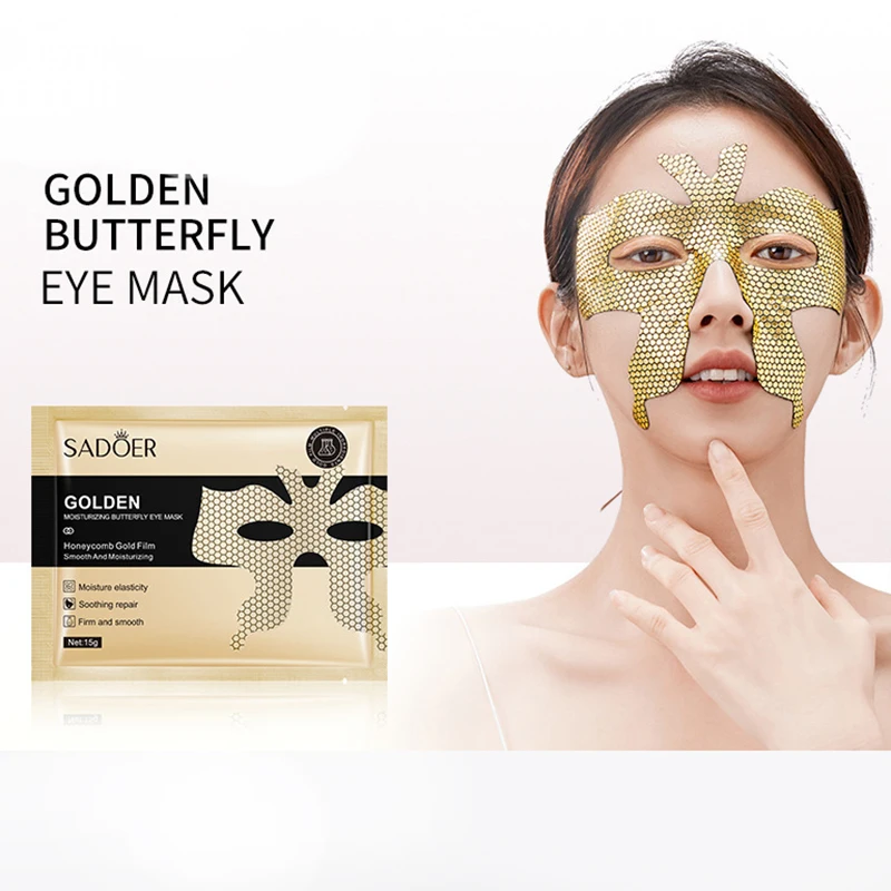 

5Pc Butterfly Golden Eye Mask Anti Dark Circles Moisturizing Eye Patches Wrinkles Remove Anti Bags Mask Firm Fine Lines Eye Care
