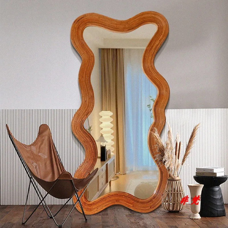 

Makeup Wall Mirror Decorations Living Room Irregular Mirror Salon Bedroom Decoraciones Para Habitacion Room Decor Aesthetic