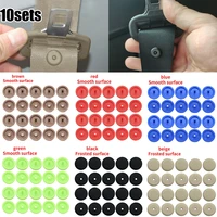 10pairs seat belt button buckle stop universal fit stopper kit red blue brown prevent the seat belt buckle from slipping