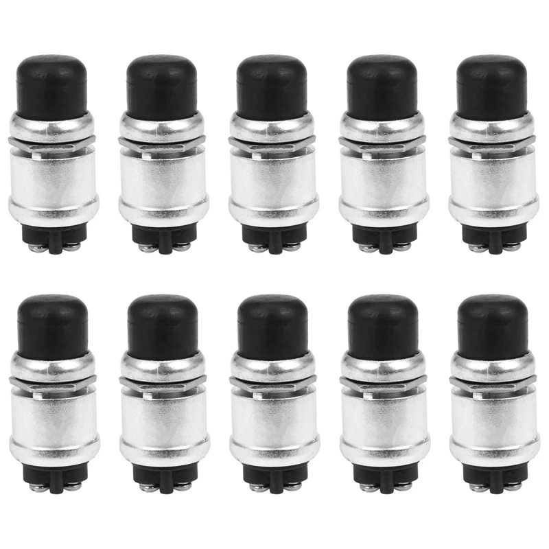 

10X Heavy Duty Waterproof Car Boat Horn Engine Start Momentary Switch Push Button