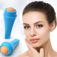 face volcanic stone roller mini oil control face roller remove fat t zone oil absodbing reusable massage stick skin care tool