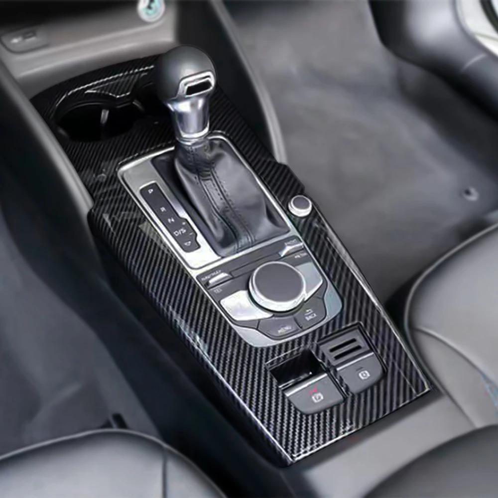 Панель переключения передач из углеродного волокна для Audi A3 8V S3 2014 2015 2016 2017 2018 2019