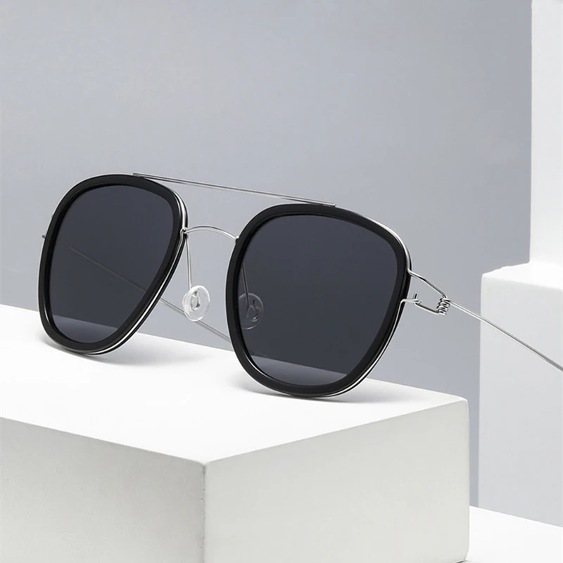 

Ultralight Screwless Square Polarized Sunglasses for Men Women Double Beam Pilot Sunglass Outdoor Driving UV400 Sun Glasses