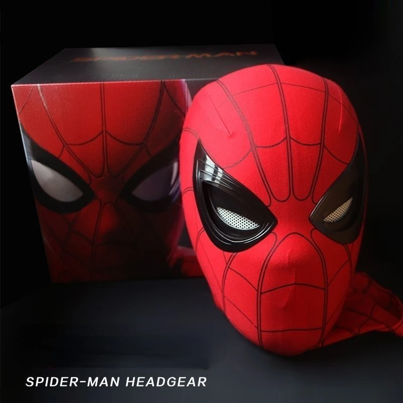 

Spider-Man Headgear Eyes Movable Battery-free Blink Mask Spider-Man Hero Expedition Headgear